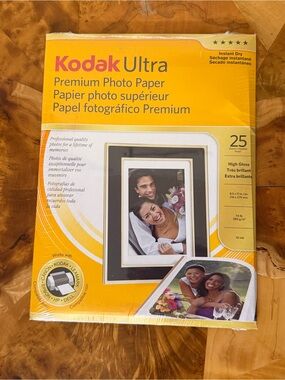 Kodak ULTRA Premium Photo Paper High Gloss 25 Sheets 8.5" x 11"  10 mil New